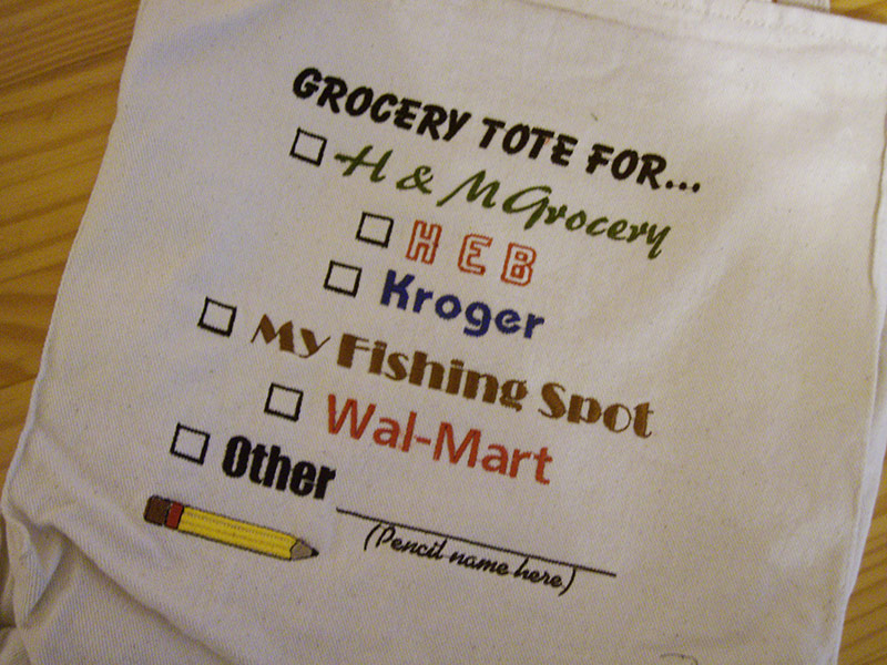 Need some grocery totes with a bit more style than what's available in stores?  Order some from the public storefront.