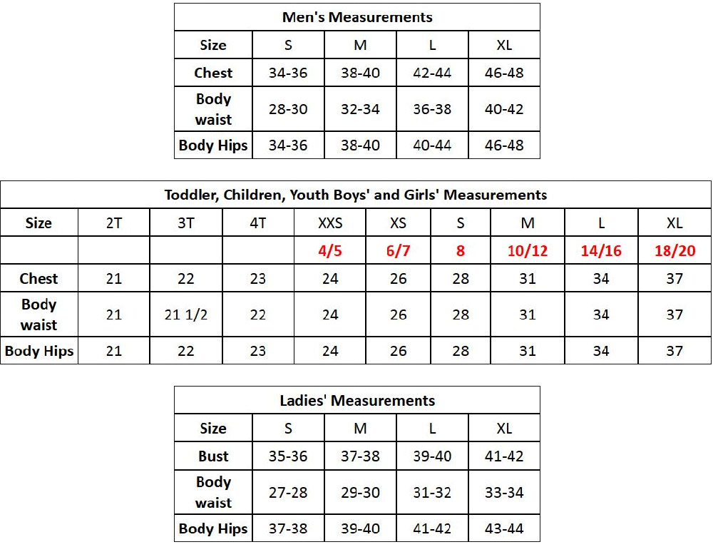 Dior Size Chart